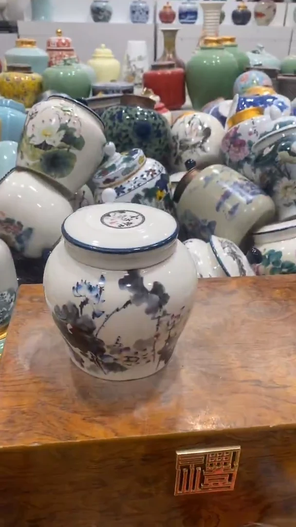 摆件陶茶叶罐密封罐储存罐