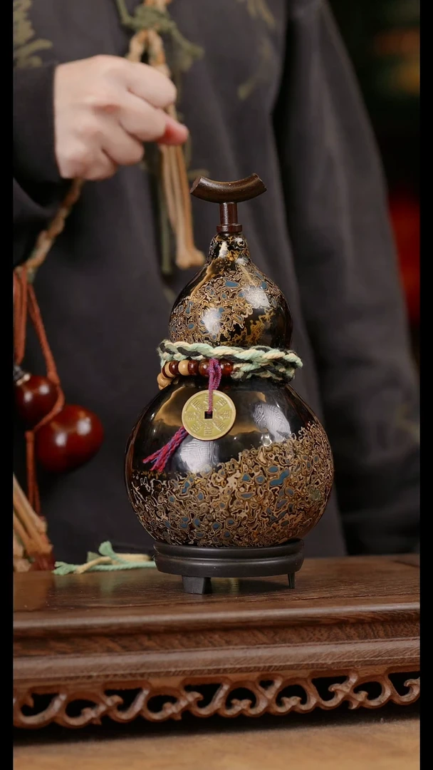 129号精品天然大漆酒葫芦一物一拍~