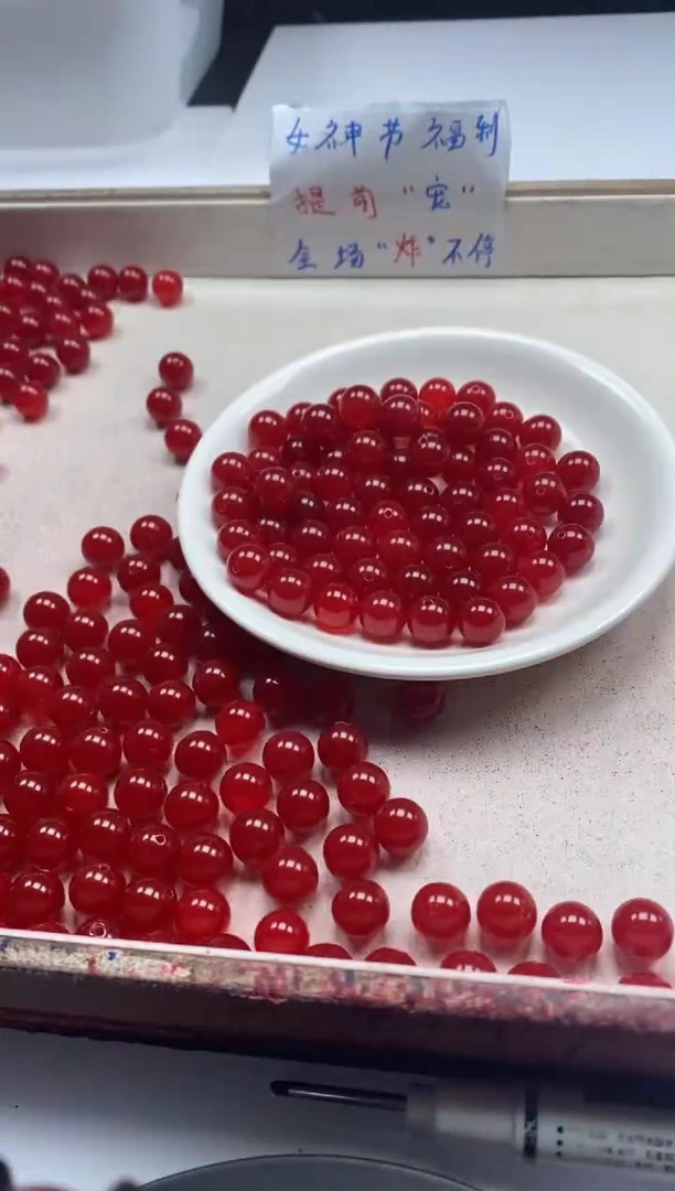 【闪购商品】南红玛瑙颈饰未镶嵌w642冰锦红南红10mm*20颗