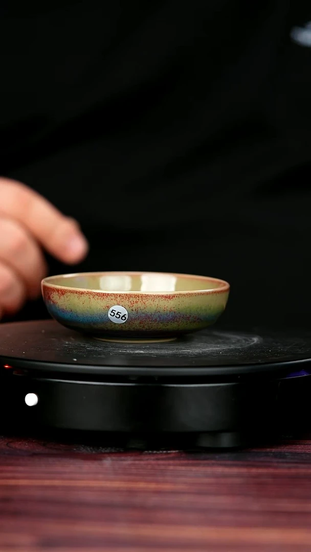 其他钧瓷556#盼龙窑一级品原矿钧瓷半月普洱杯