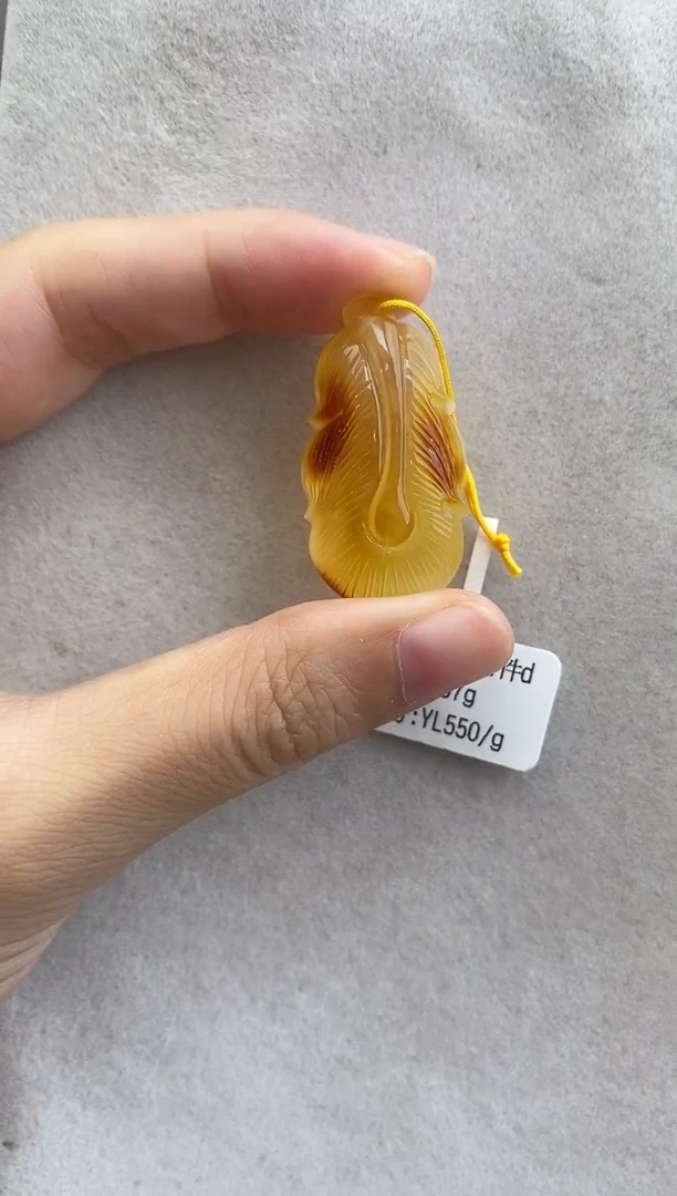 裸石琥珀未镶嵌10914136-手机坠