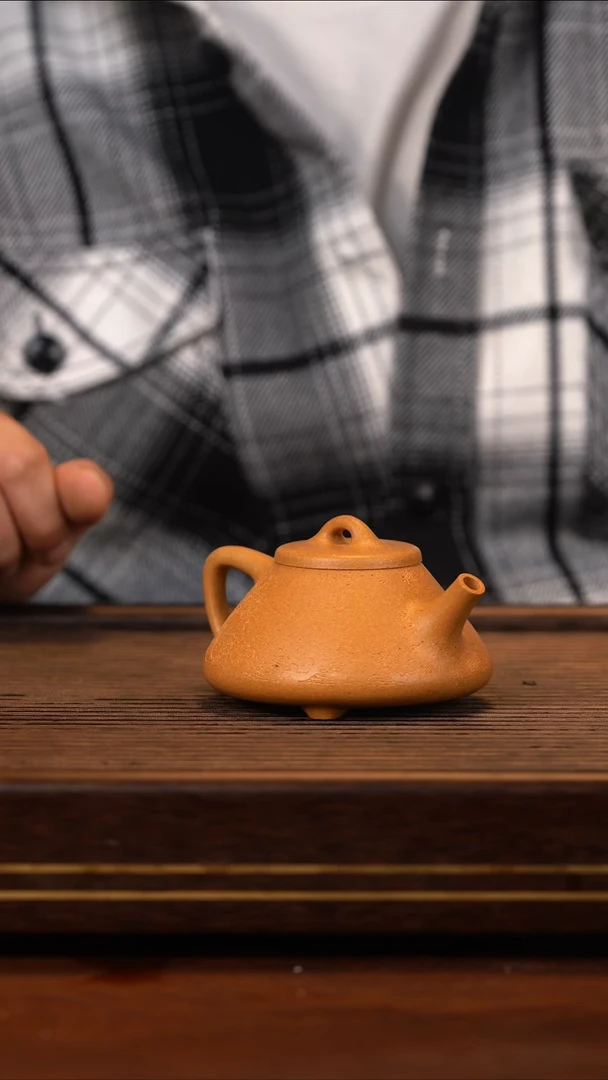 茶壶紫砂黄金段子冶观海听涛
