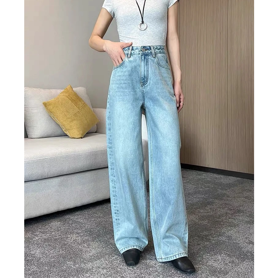 花代-备用-休闲显瘦中高腰牛仔裤（实物以直播间为准）~