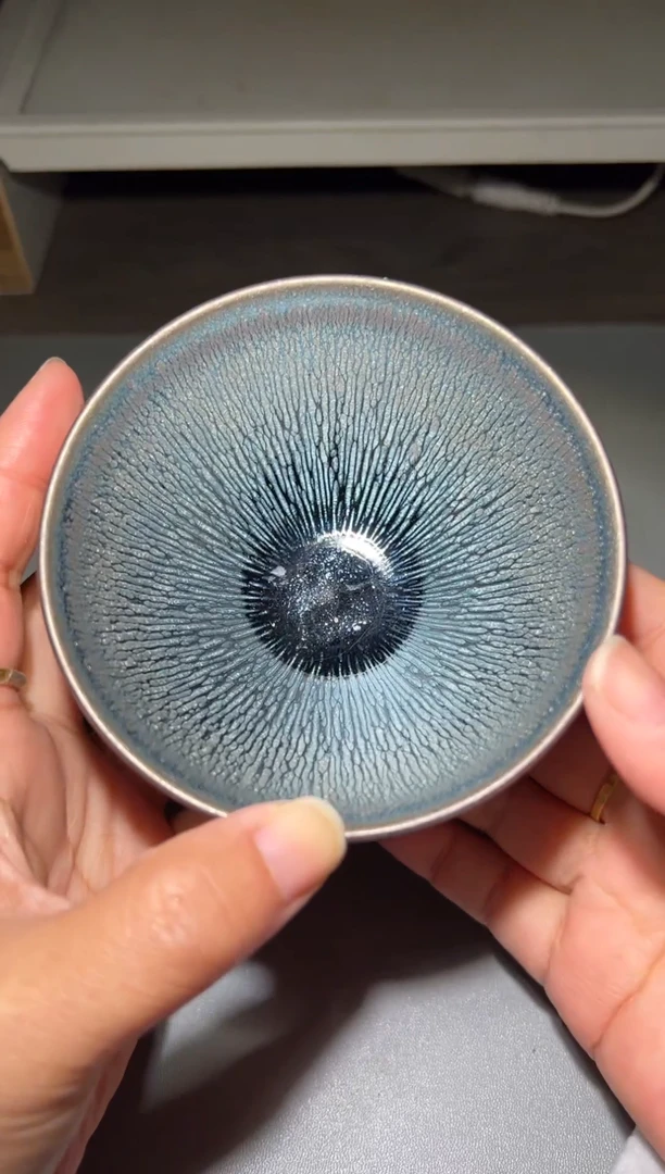 茶盏建窑建盏 杨飞曜银毫