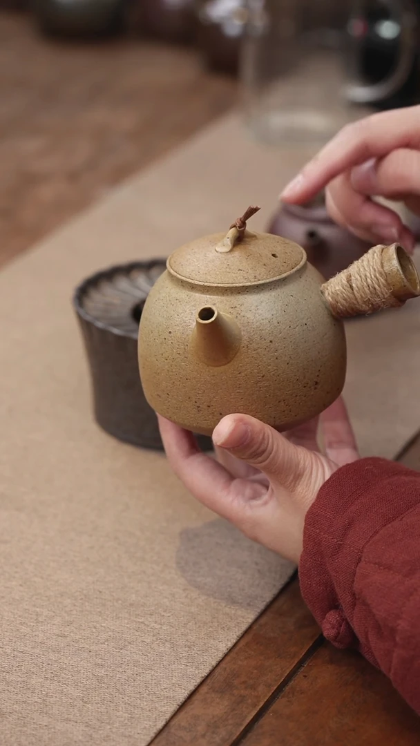 茶壶紫砂归心侧把