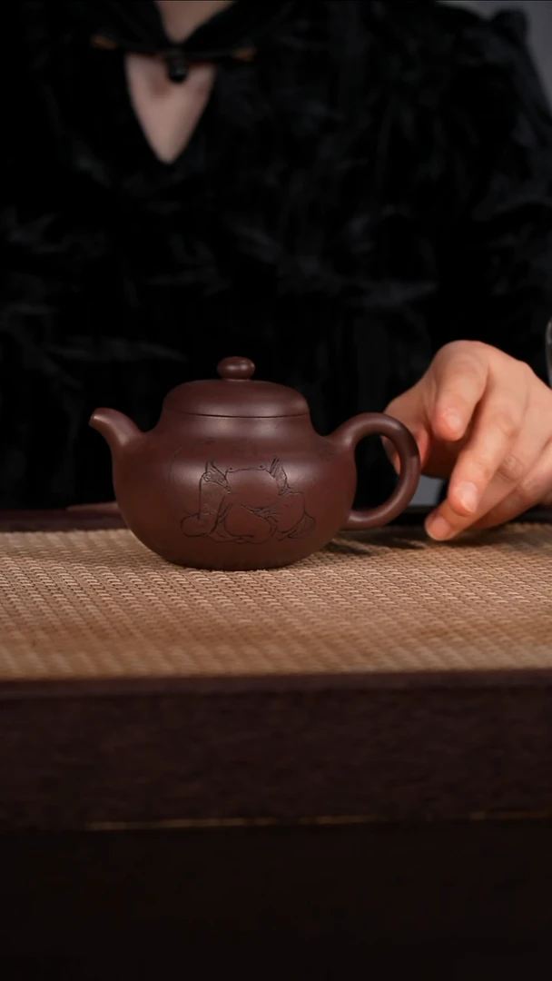 茶壶紫砂紫泥 280cc