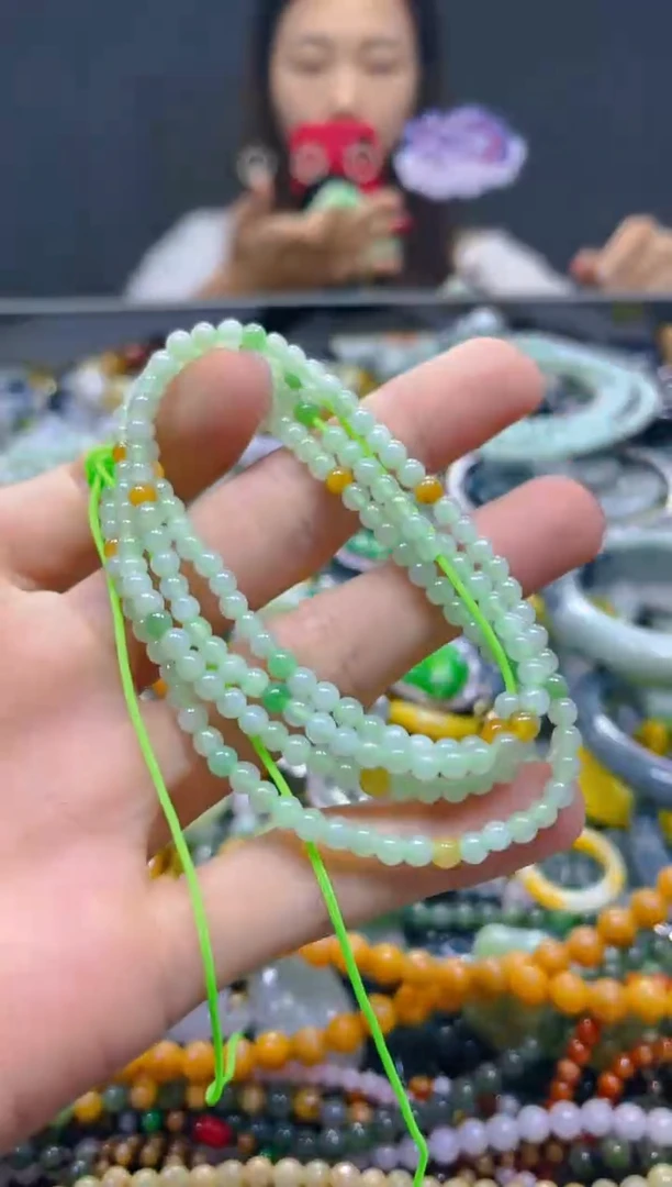 颈饰未镶嵌翡翠3MM/G/翡翠A货，一件也是批发价
