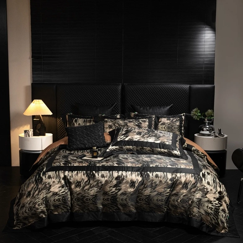 【懒猫猫家纺】新款匹马棉色织提花床上用品四件套