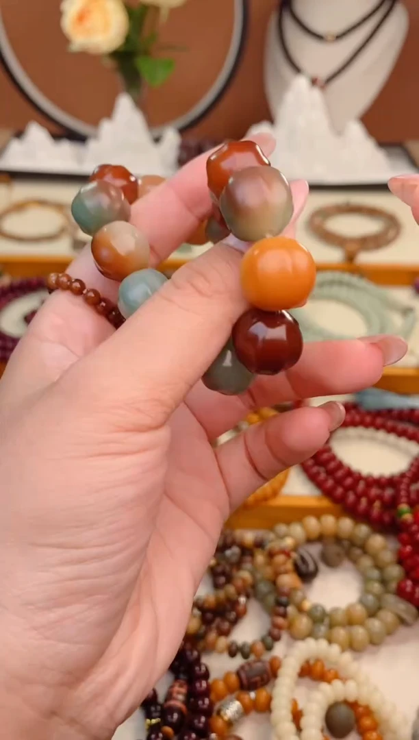 【闪购商品】菩提根/象牙果手串敦煌鲨鱼背14单圈（发其一