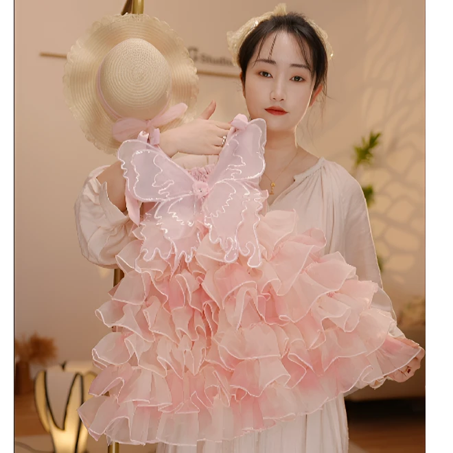 【Y.d5183】25夏季新款女童重工多层网纱蓬蓬公主裙女宝甜美连衣裙