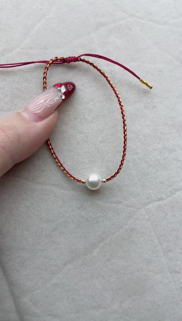 【闪购商品】海水珍珠手链18K金镶嵌A16