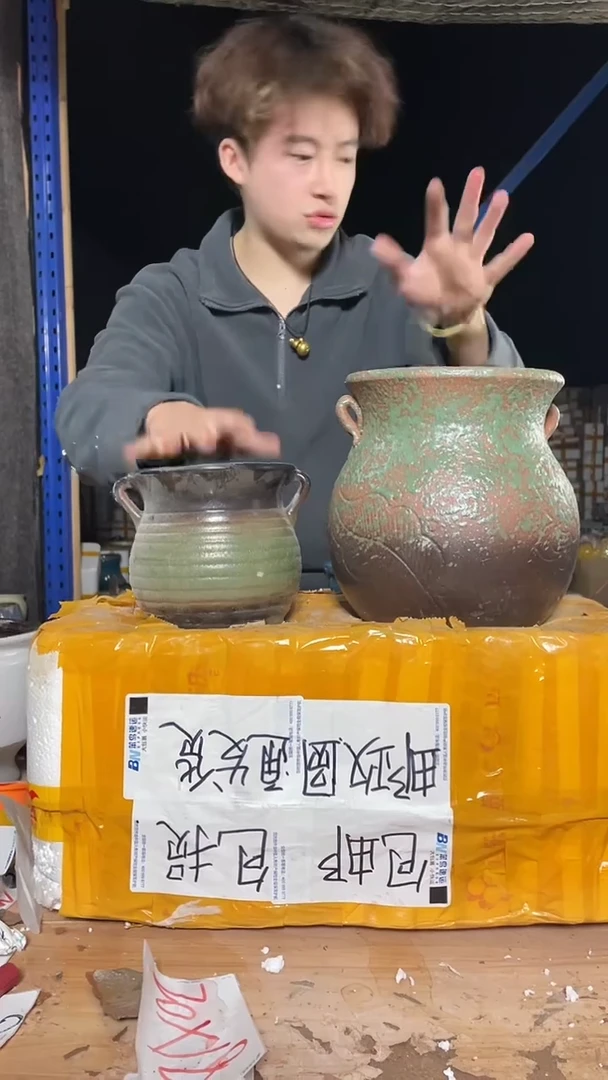 紫砂花盆宜兴紫砂粗陶花盆13*21