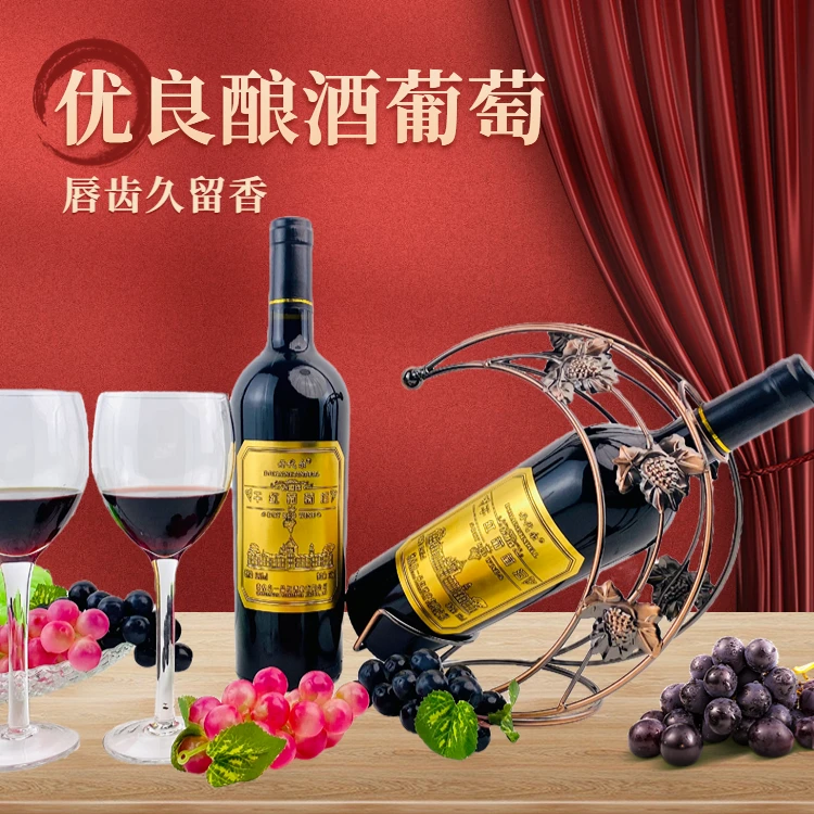 丹代尔珍藏级葡萄酒750ml*2瓶装礼盒装赤霞珠干红正品原汁发酵