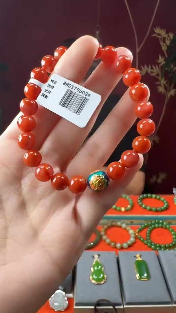 未镶嵌手串南红玛瑙ZJJ25南红手串8mm+