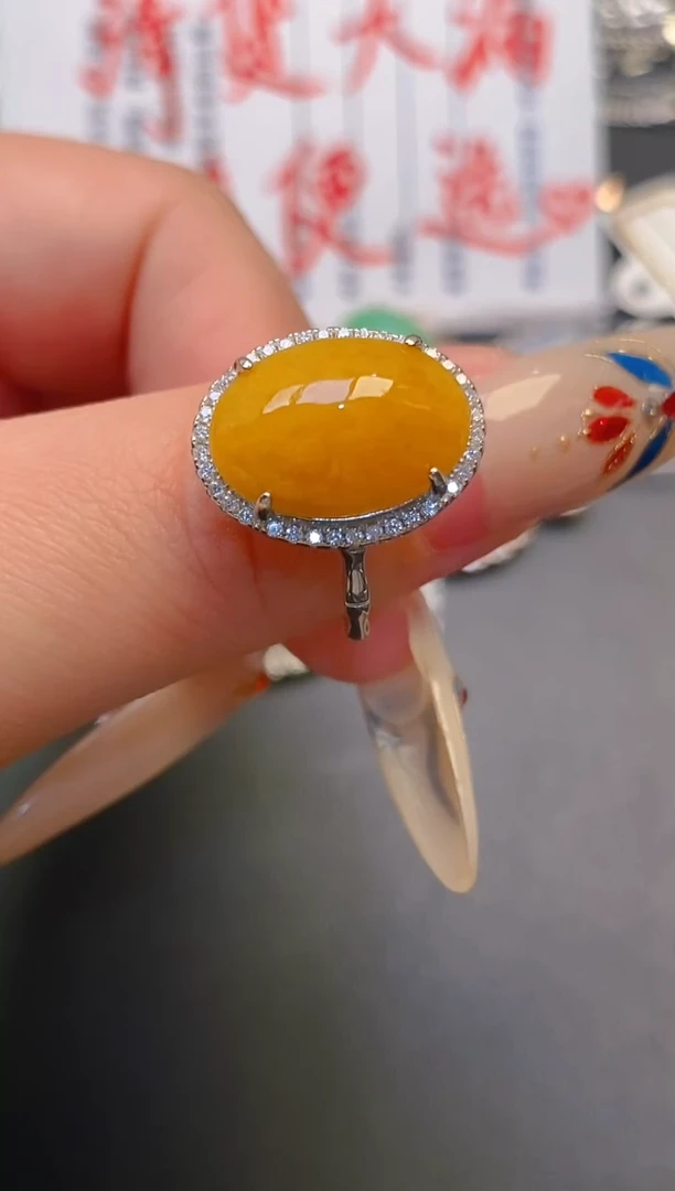 【闪购商品】翡翠耳饰银S925镶嵌天然A货翡翠1