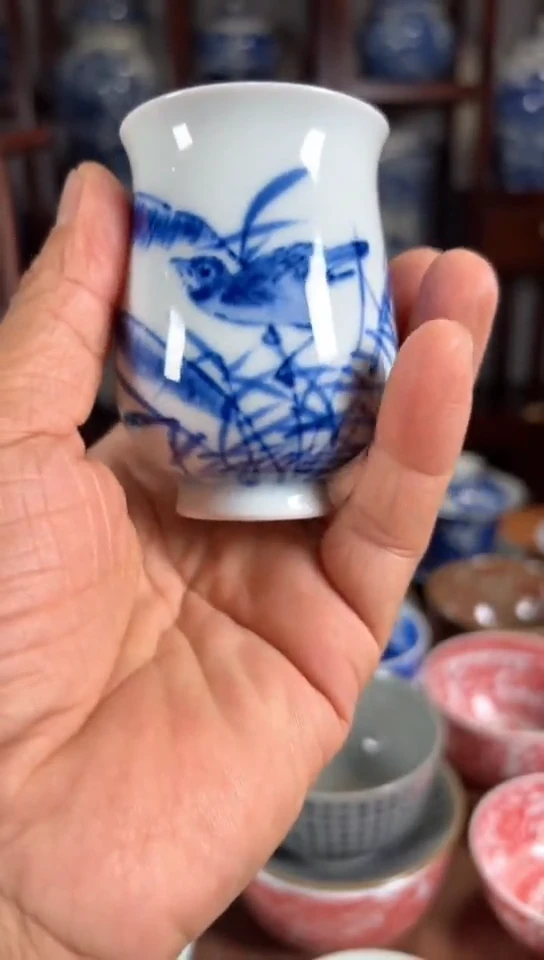 杯五彩瓷器杯子瓷器杯子