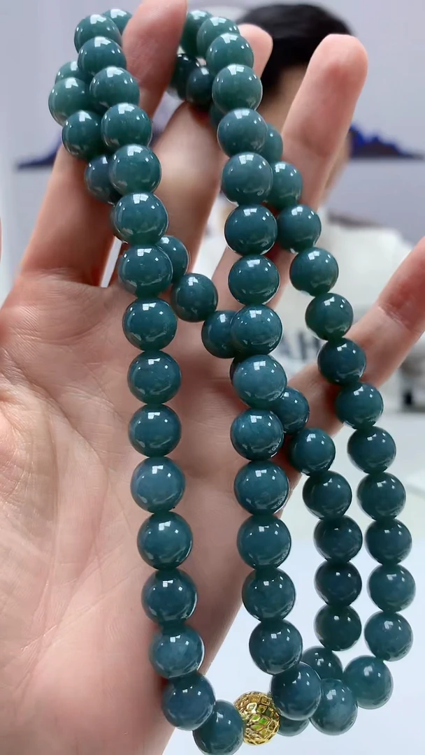 【闪购商品】定制翡翠未镶嵌4917zm-毛货珠链165