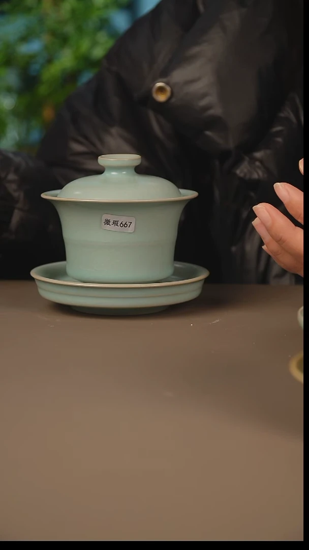 仿古盖碗微暇