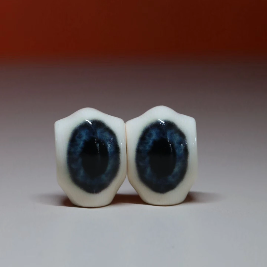 天然猛犸牙蓝眼睛鲨鱼背三通5A冰料牙芯直播间专拍改价猛犸三通