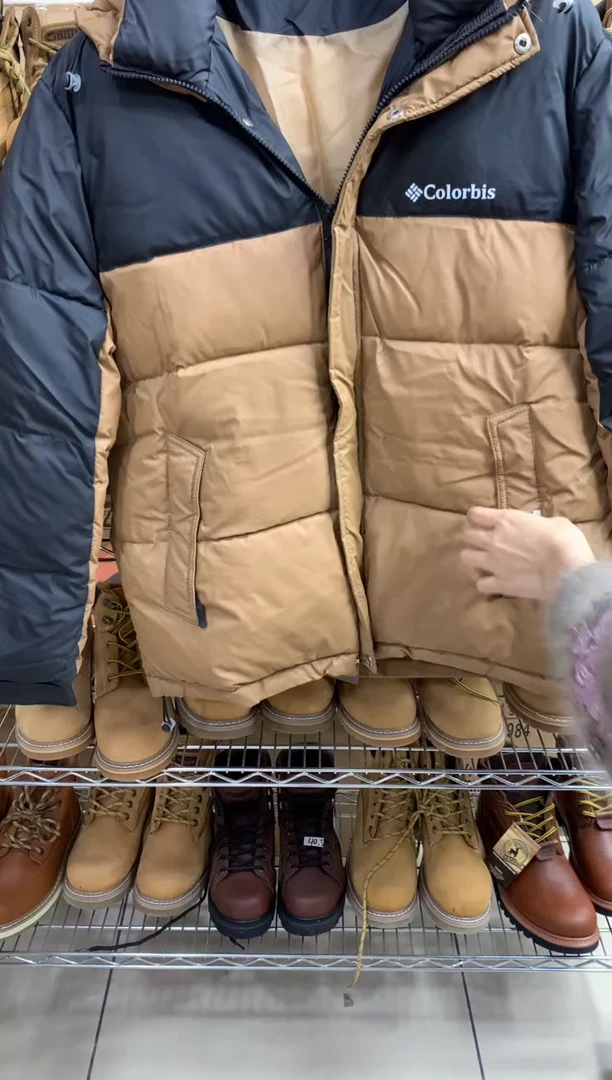 织物棕色棉服外套，373号，150斤以下