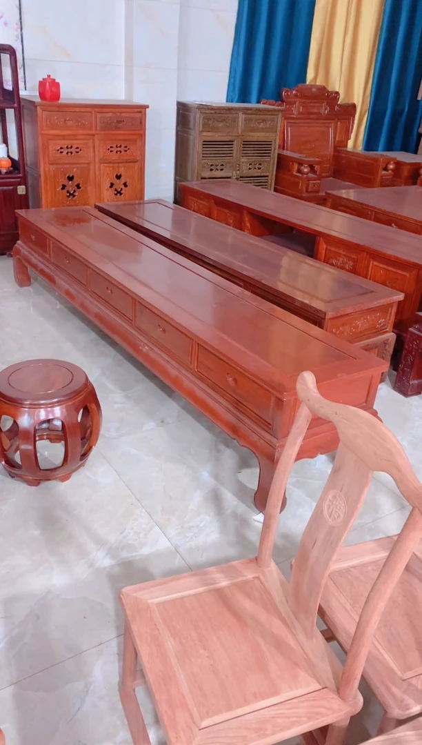 花梨木类成套家具赞比亚花梨木电视柜