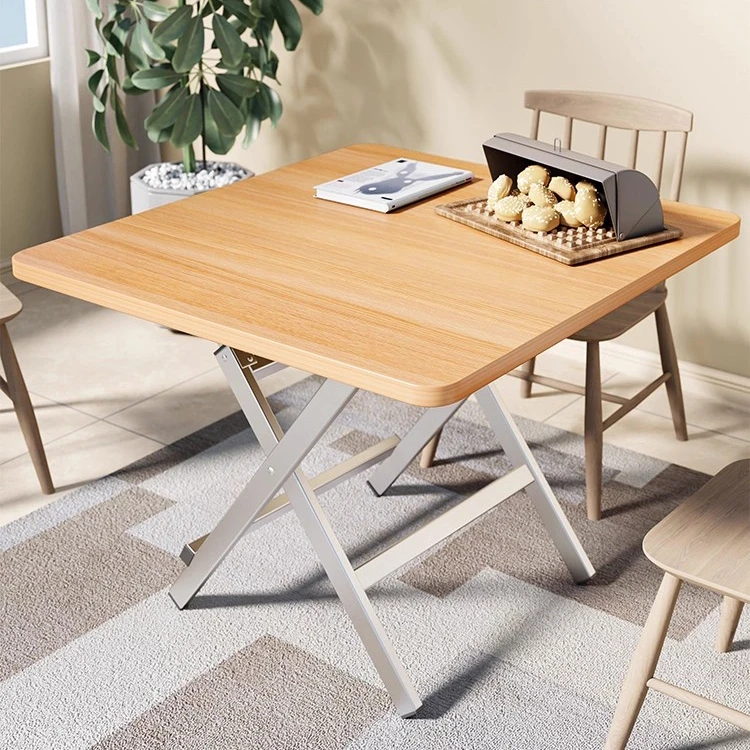 折叠桌子家用餐桌简易便携出租屋出租房正方形小户型吃饭简约桌子