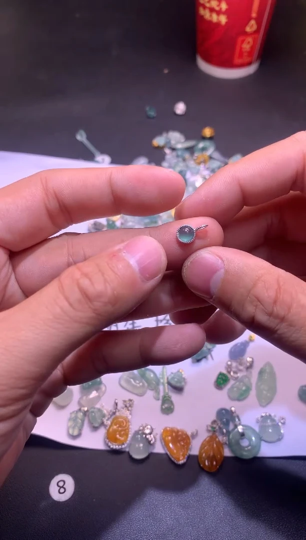 【闪购商品】翡翠吊坠(不含链)银S925镶嵌1