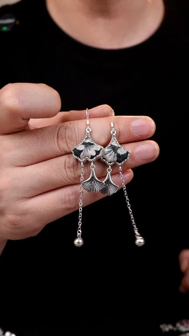 【闪购商品】刺绣054非遗手工刺绣耳环