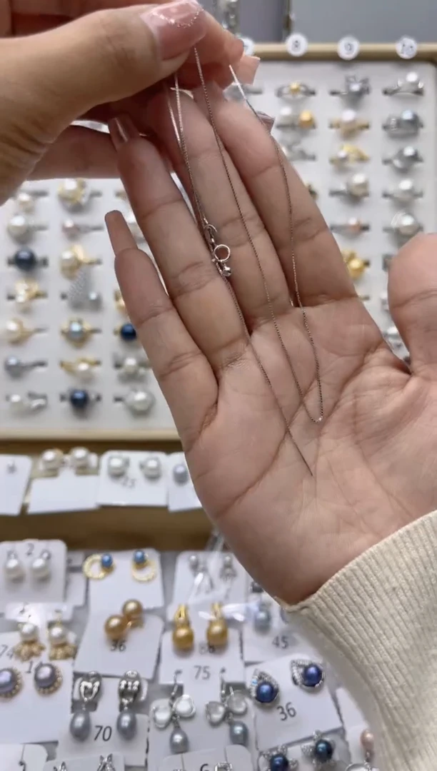 【闪购商品】淡水珍珠耳饰银S925镶嵌7