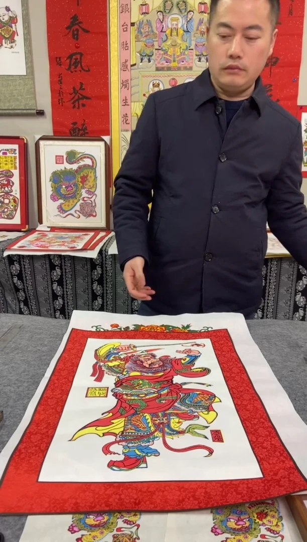 【闪购商品】精裱二毛钟馗手工制作精品年画