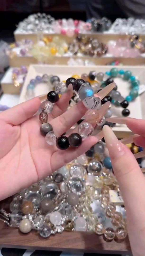 未镶嵌手串水晶多样性发一