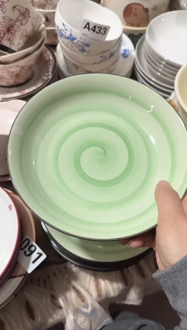 【8寸★4个】黑点针眼属正常陶瓷都有介意慎拍微瑕破损包赔