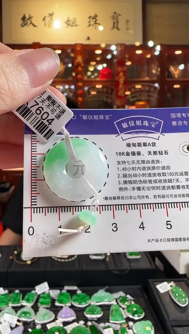 颈饰未镶嵌翡翠DK7604甜甜圈