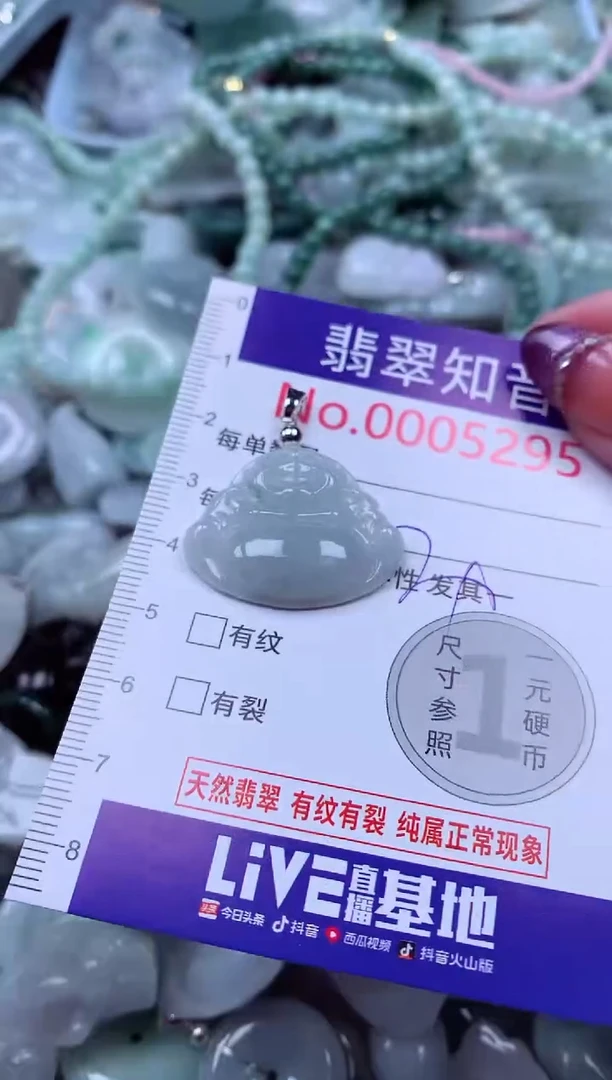 翡翠未镶嵌吊坠(不含链)5295