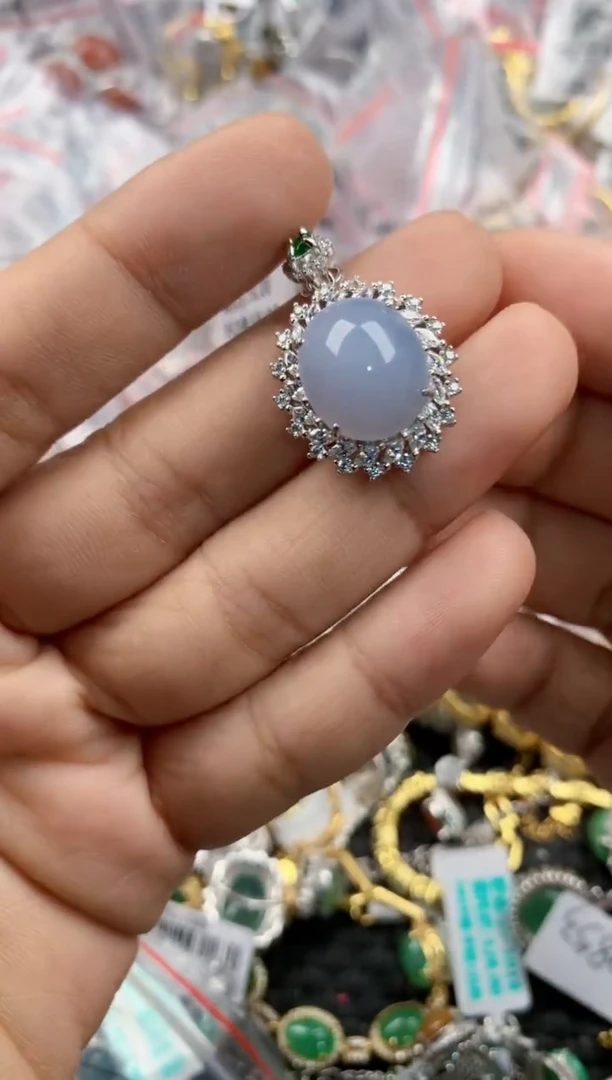 银S925镶嵌戒指翡翠333333   3