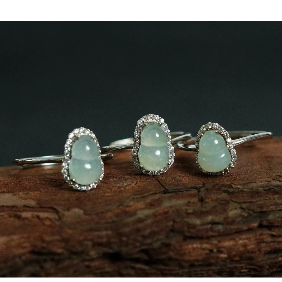 银S925翡翠戒指（多样性发其一） A120710