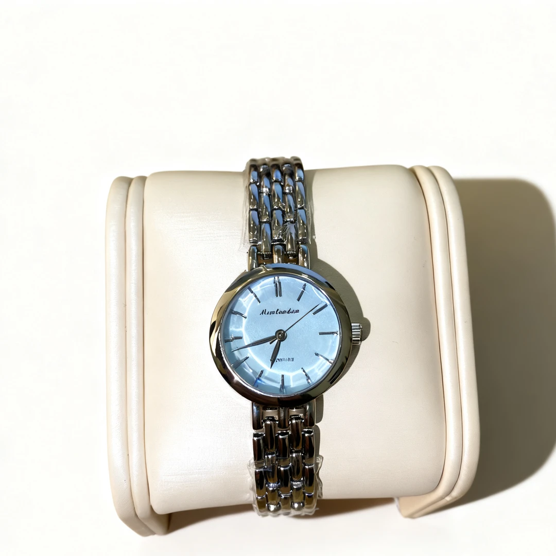 冰蓝贝母盘时尚轻奢小巧精致百搭小表盘气质女款2503