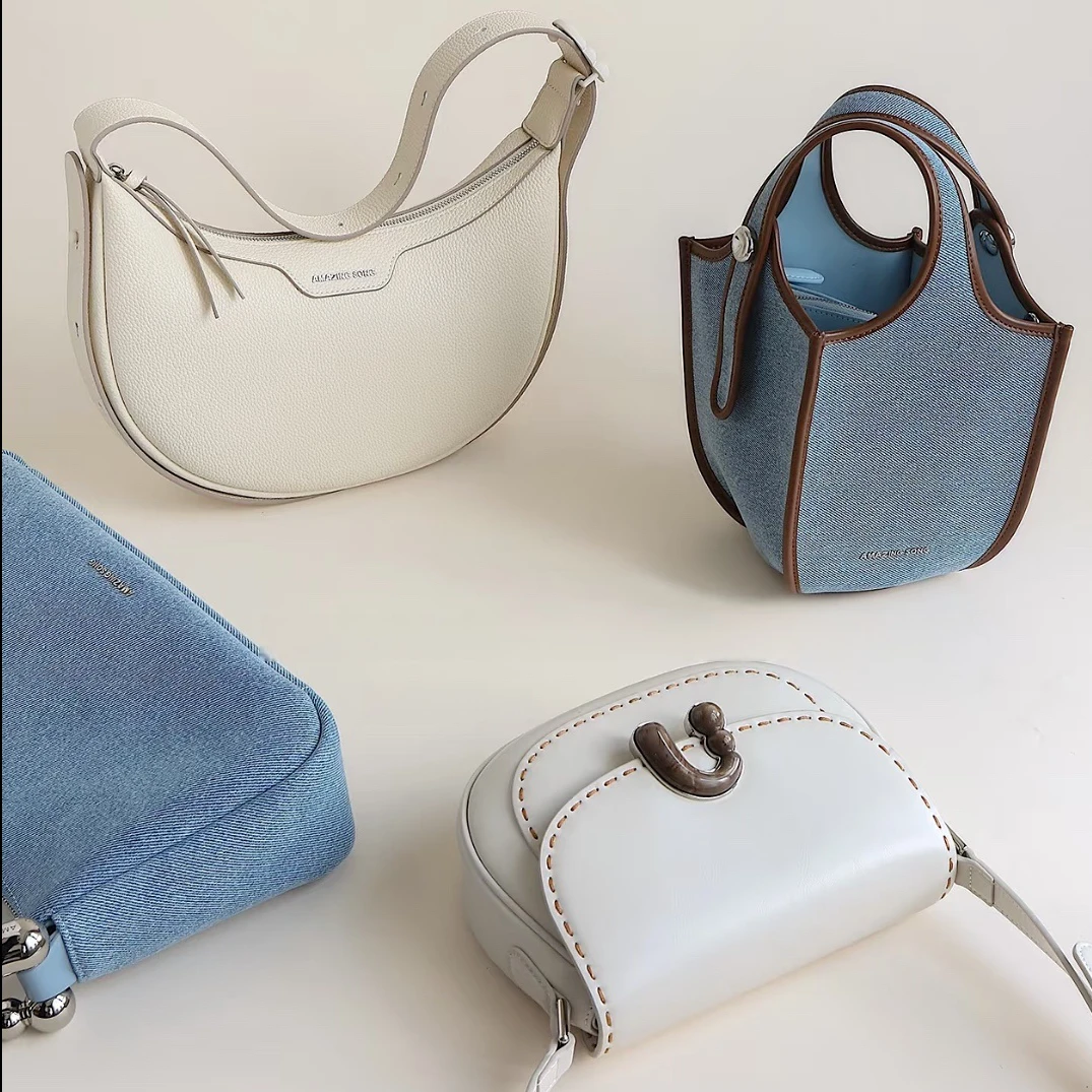 春季新斜挎混合单肩大容量 包包 百搭女包女士小众简约 322-330