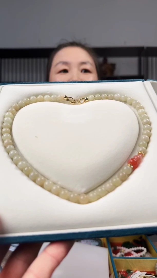 颈饰未镶嵌和田玉且末蓝妈妈链