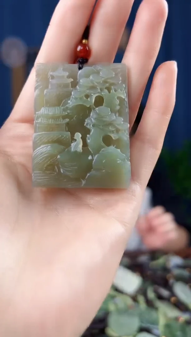 未镶嵌和田玉挂件拍一发一，