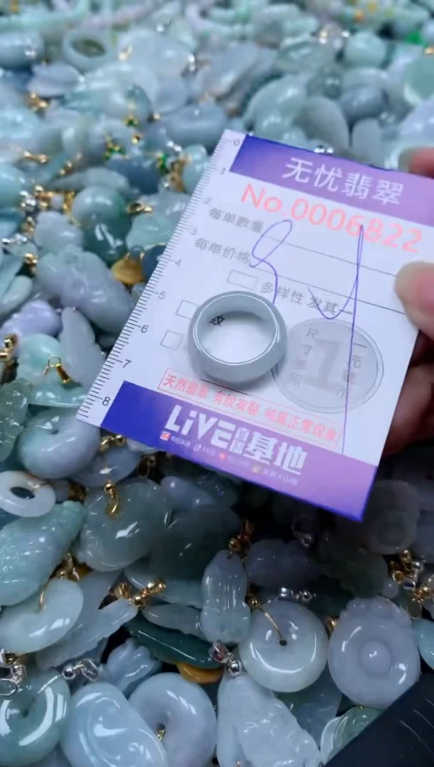 翡翠未镶嵌吊坠(不含链)6822
