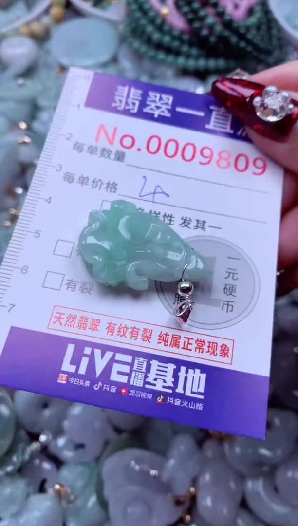 吊坠(不含链)未镶嵌翡翠9809