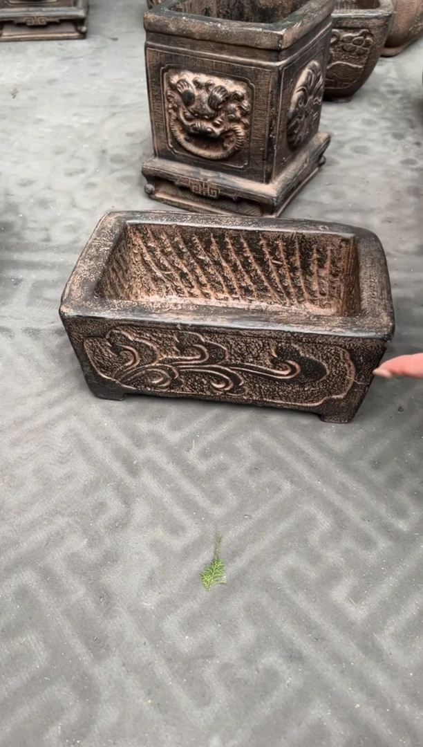 陶土【火山泥】石槽盆