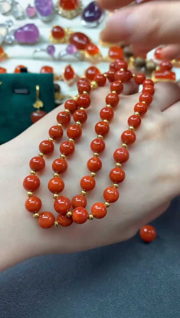 【闪购商品】南红玛瑙项链未镶嵌D608|599