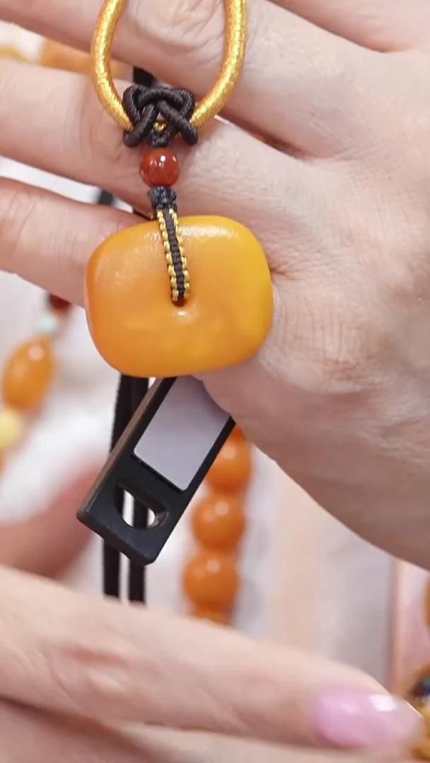 蜜蜡颈饰未镶嵌8764天然蜜蜡珠宝奇石云端妖孽全部保真