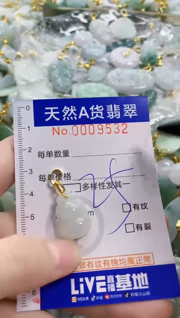 颈饰未镶嵌翡翠天然A货翡翠