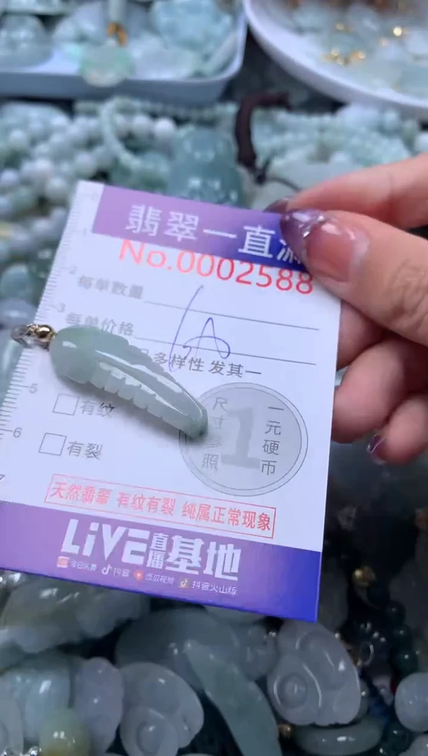 翡翠未镶嵌吊坠(不含链)2588