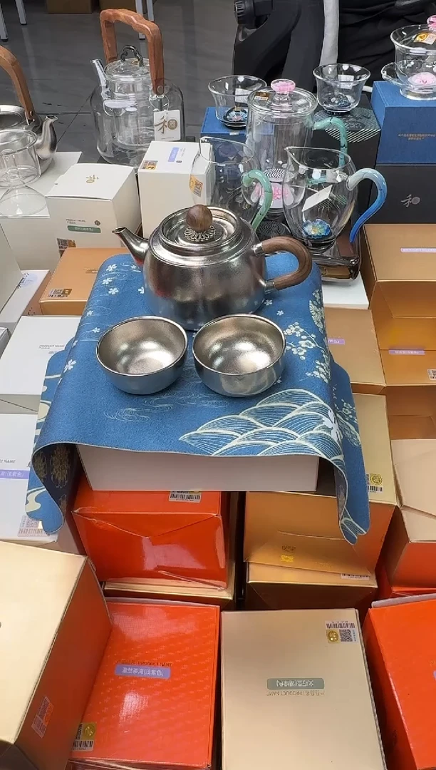 @@器钛泡茶壶+小钛杯2只+日式茶席