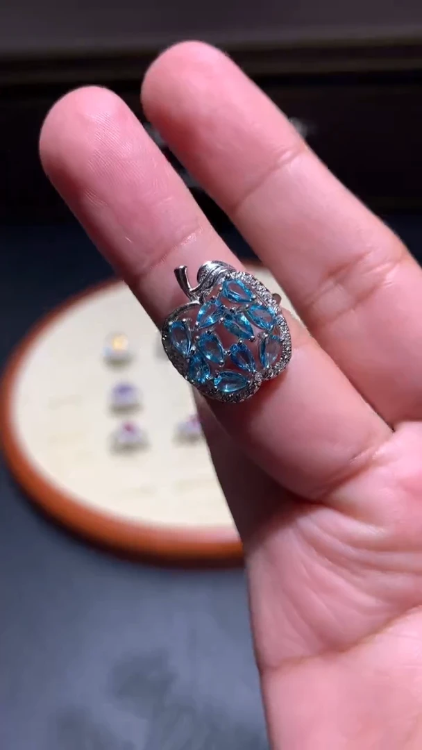 未镶嵌戒指托帕石G21【多样性发其一】