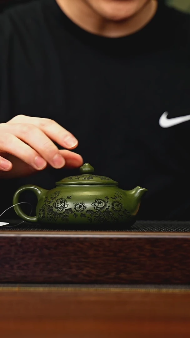 茶壶紫砂宜兴原矿 手工 紫砂壶容量220CC